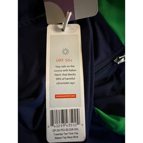 Kinona Tuesday Tee Time Sleeveless Golf Top Shirt Size XXL New With Tag - Picture 3 of 4